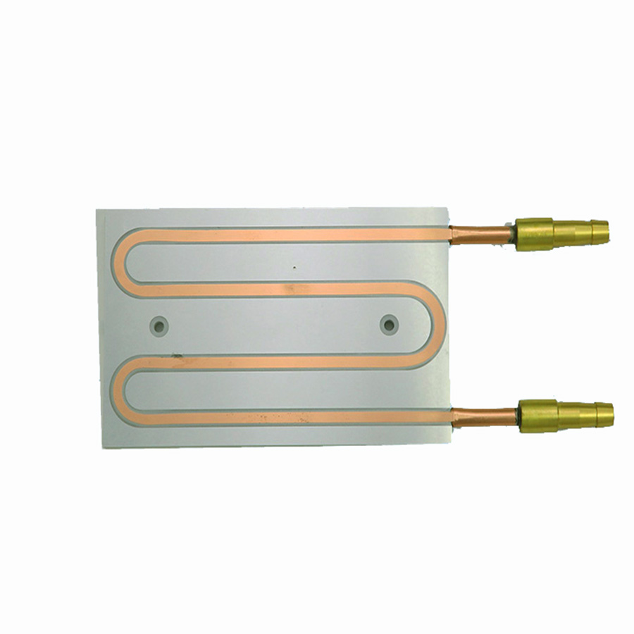 Piastra per blocco freddo liquido con tubo in rame Igbt da 1kw